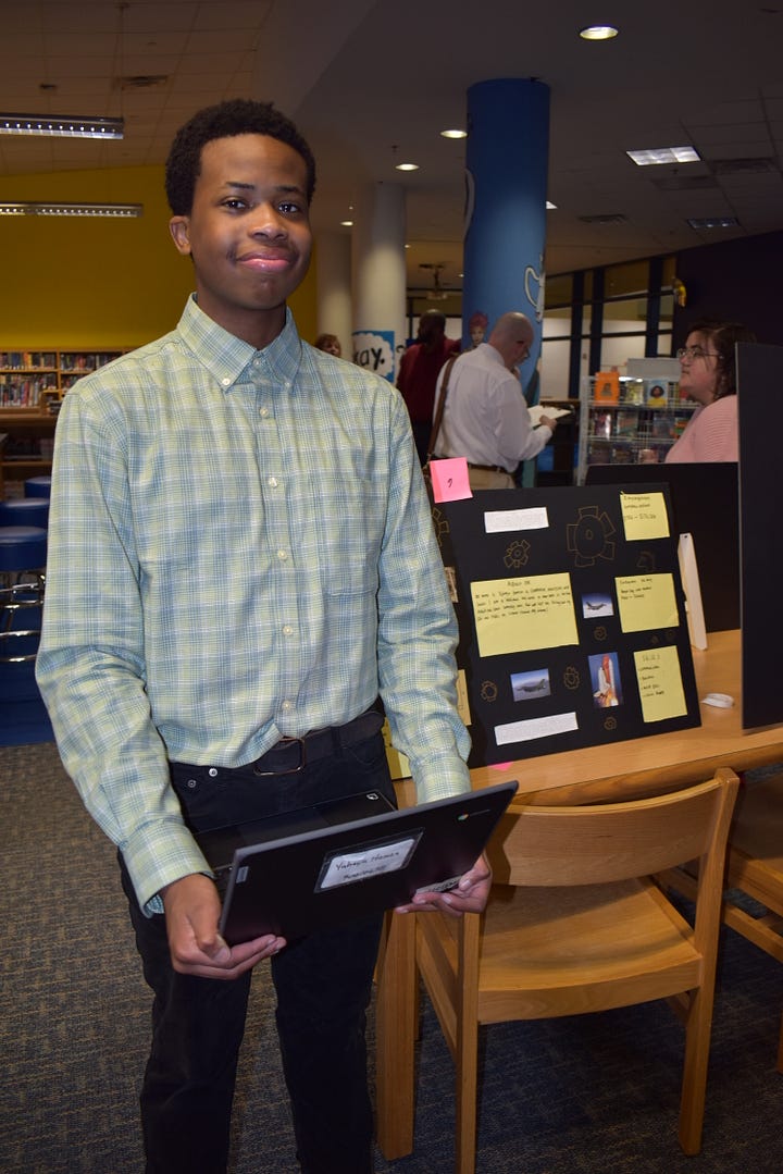 King George High School students participated in a reverse career fair last month, at which local employers interviewed them. Photos courtesy King George County Public Schools.