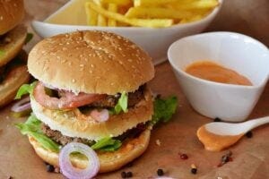 Hamburger meal
