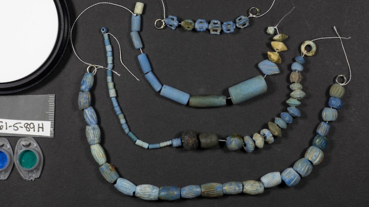 Five Hundred Pieces of Egyptian Blue From Iron Age Iran Five Hundred Pieces of Egyptian Blue From Iron Age Iran