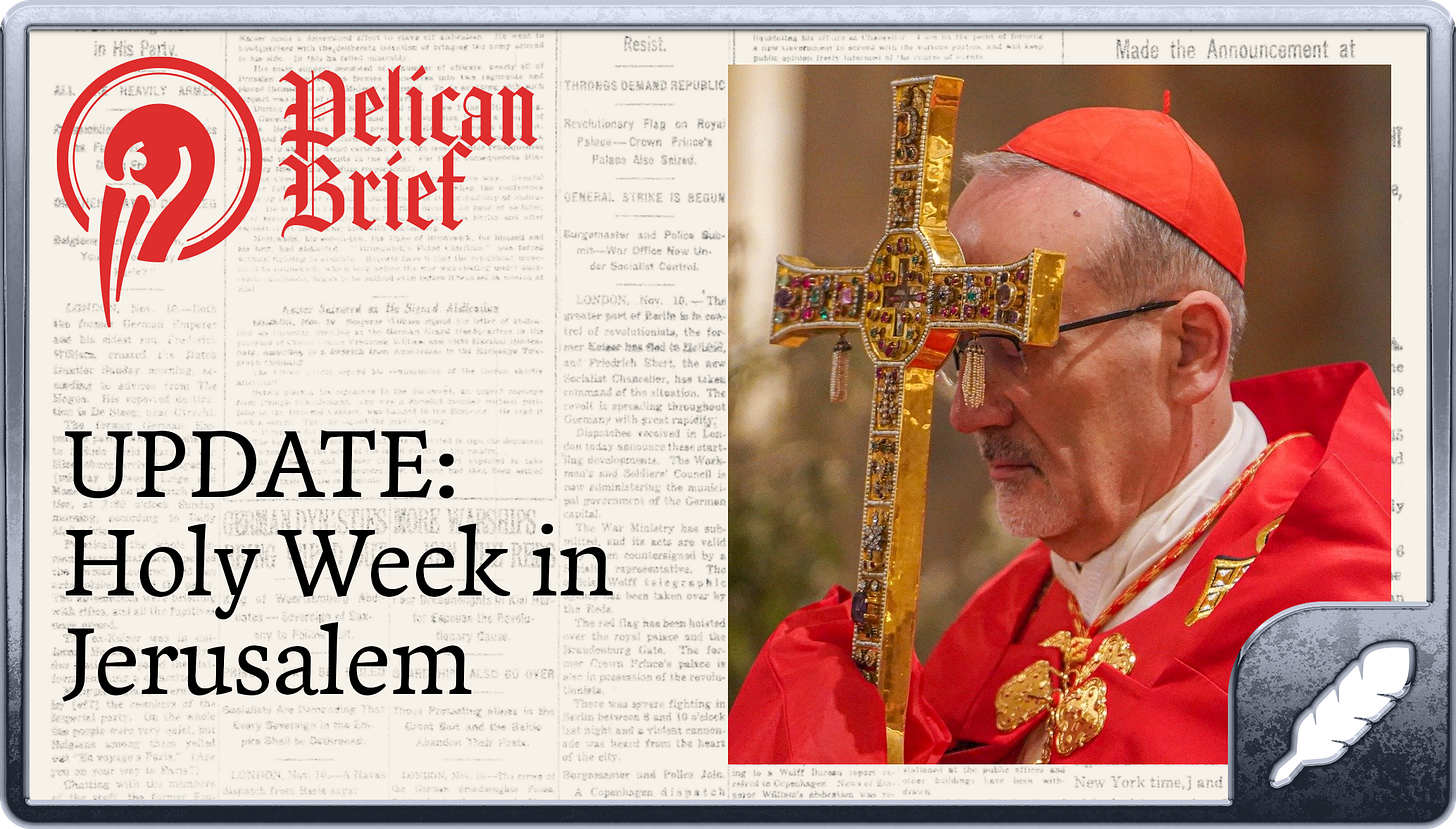 Israel Backtracks After Blocking Cardinal from Palm Sunday Mass Israel Backtracks After Blocking Cardinal from Palm Sunday Mass