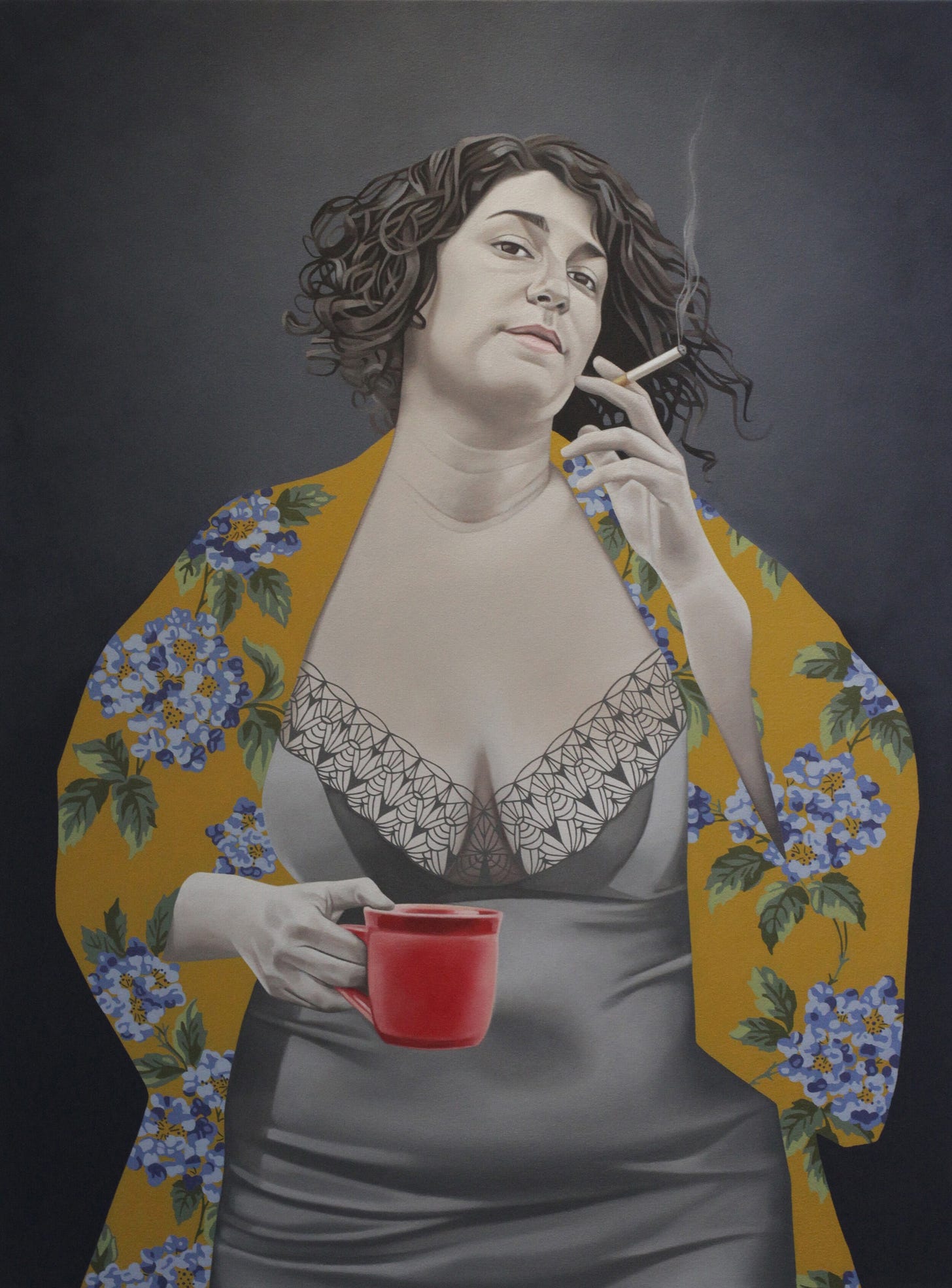 "Hothouse Flower", oil on canvas, 32"x24", 2015