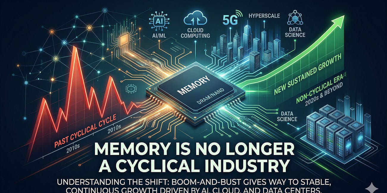 Memory is no longer a cyclical industry.