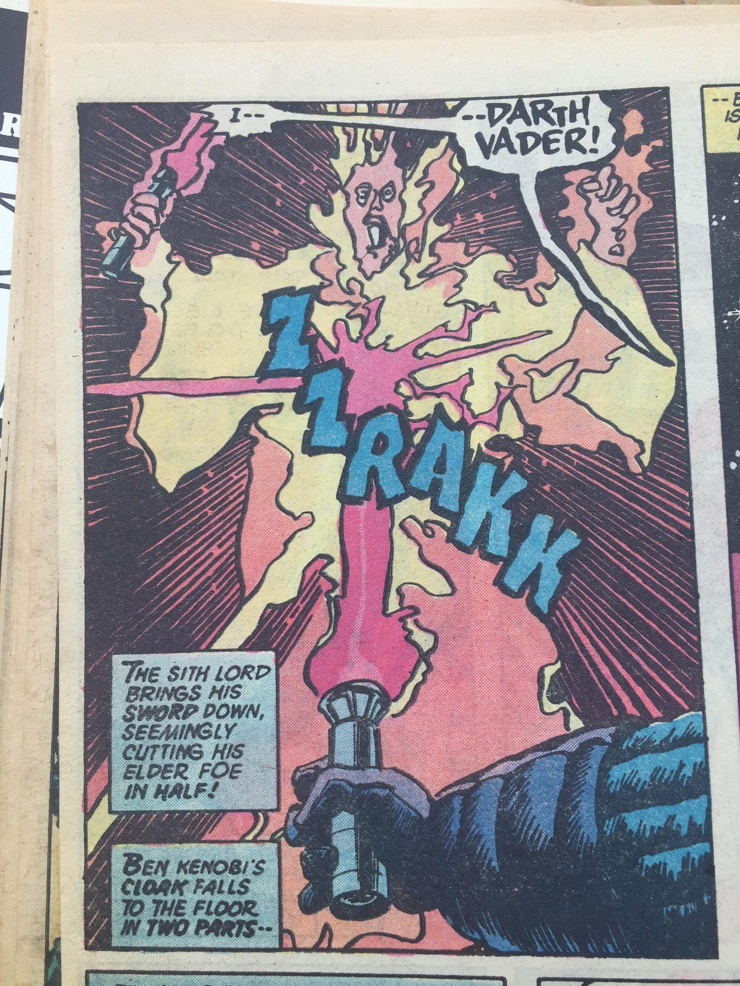 This is how Obi-Wan died according to the 1978 Comic. : r/StarWars This is how Obi-Wan died according to the 1978 Comic. : r/StarWars