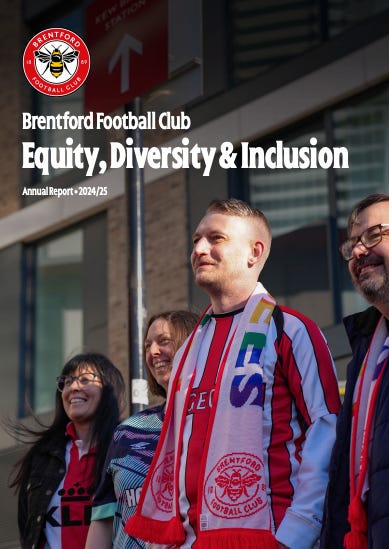 A screenshot of the front page of Brentford's EDI Report. A screenshot of the front page of Brentford's EDI Report.