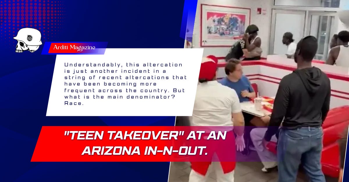 "Teen Takeover" at an Arizona In-N-Out.