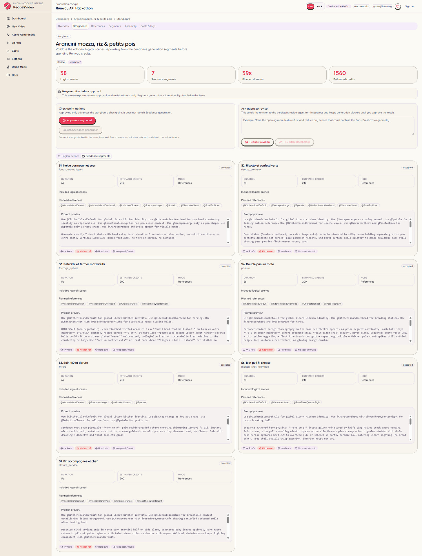Traduction du storyboard produit dans un format prompts Seedance Traduction du storyboard produit dans un format prompts Seedance