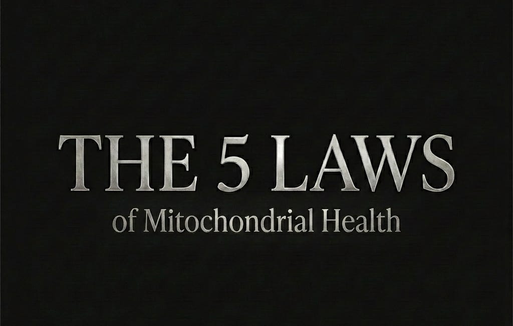 The Five Laws of Mitochondrial Health