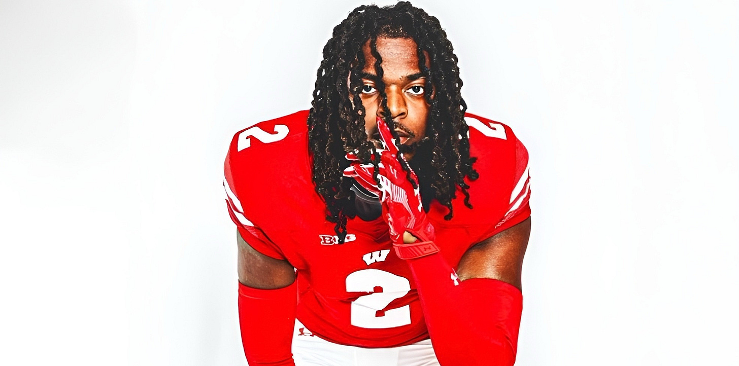 Wisconsin Badgers transfer CB Cai Bates.