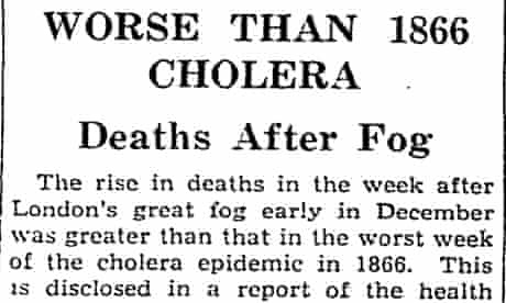 How the Guardian reported on London's Great Smog of 1952 | Pollution | The  Guardian