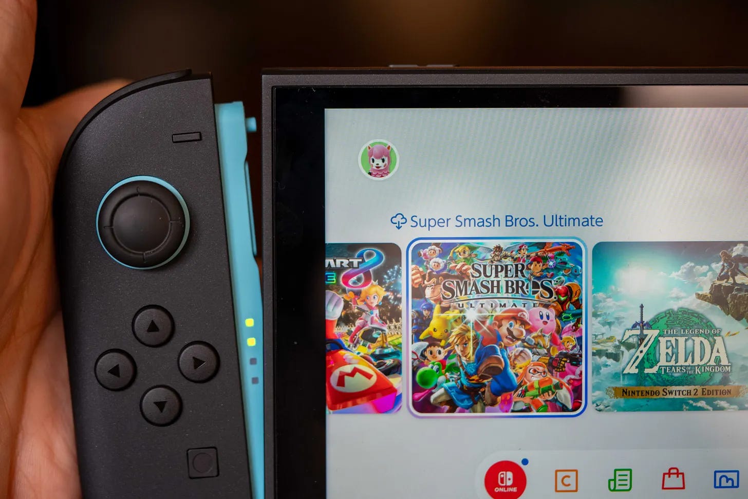 Nintendo Switch 2 close up Nintendo Switch 2 close up