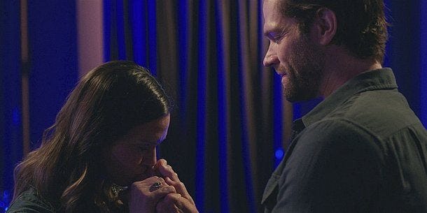 Geri sucking on Jared Padalecki's fingers on Walker set. Geri sucking on Jared Padalecki's fingers on Walker set.