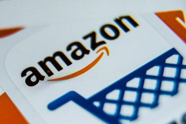 The logo of online store Amazon is displayed on a tablet in Lille, France, on Aug. 28, 2019. (Denis Charlet/AFP via Getty Images) The logo of online store Amazon is displayed on a tablet in Lille, France, on Aug. 28, 2019. (Denis Charlet/AFP via Getty Images)