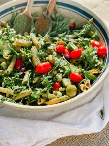 Summer lovin pesto pasta salad Summer lovin pesto pasta salad