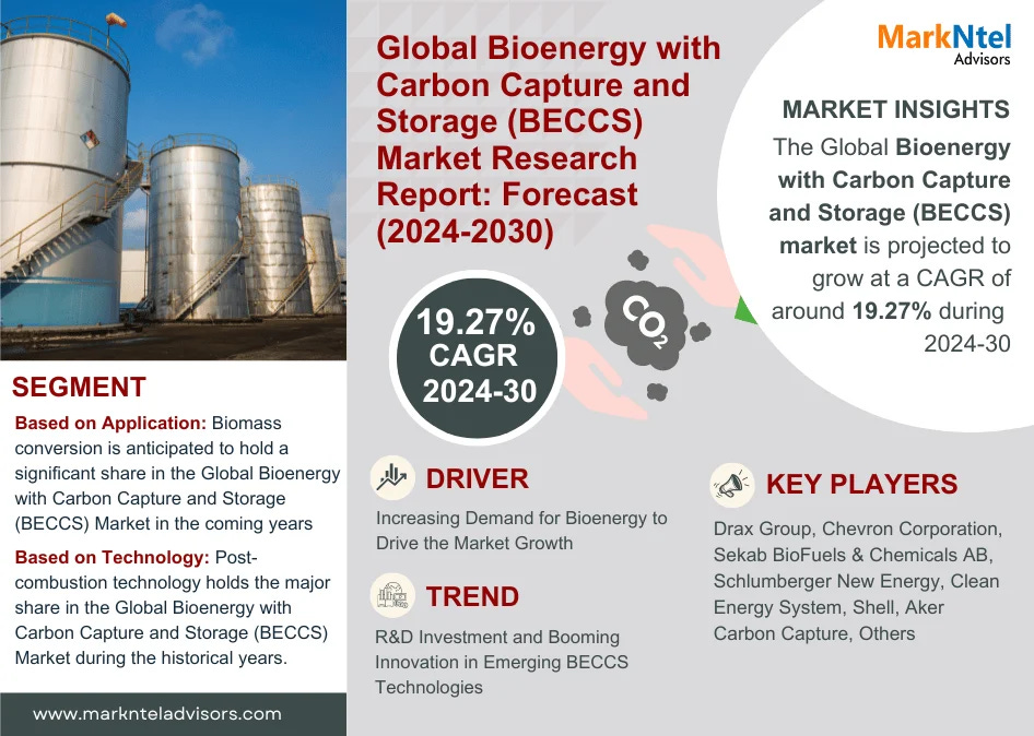 Global Bioenergy with Carbon Capture and Storage (BECCS) Market Research Report: Forecast (2024-2030) Global Bioenergy with Carbon Capture and Storage (BECCS) Market Research Report: Forecast (2024-2030)