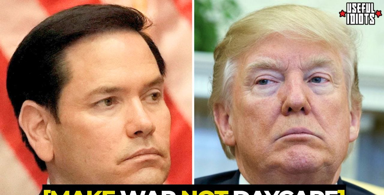 Rubio Claims Iran Can't Take Care of Its Own People As Trump Announces Daycare Will No Longer Be Funded By the Government