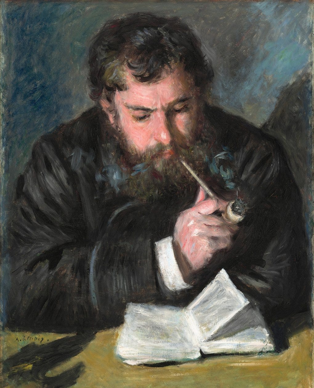 Claude Monet by Pierre Auguste Renoir