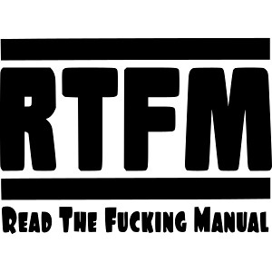 Read the fucking manual, RTFM, manual * | Snapback Cap