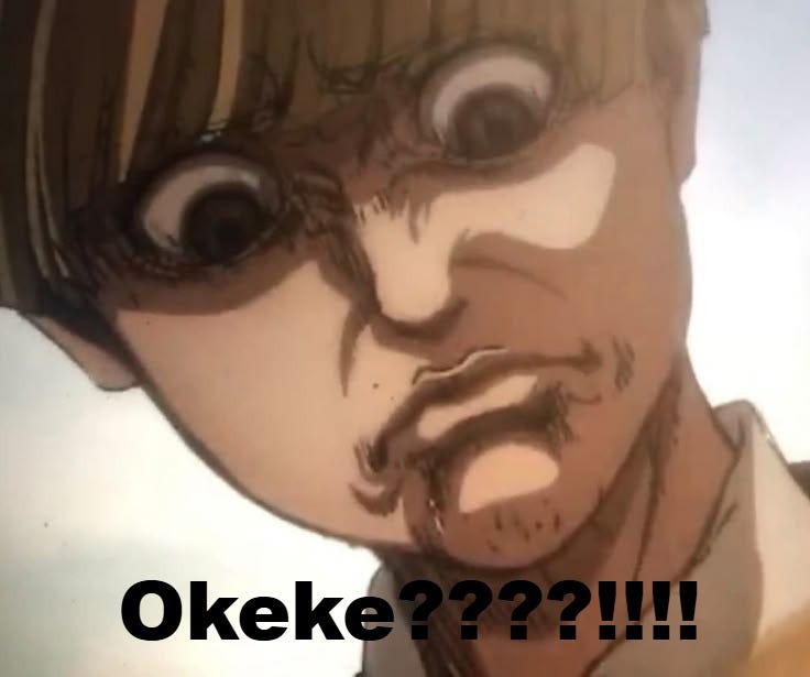 This may contain: an animated image of a man with brown hair and big eyes looking at the camera