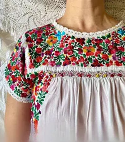 embroidered tiered midi dress in cottage garden Roller Rabbit Girls' Zuzu Embroidery Aimee Dress – Saint Bernard main image 1