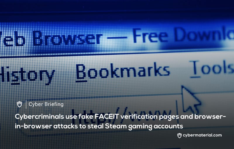 Fake FACEIT Pages Compromise Steam Accounts