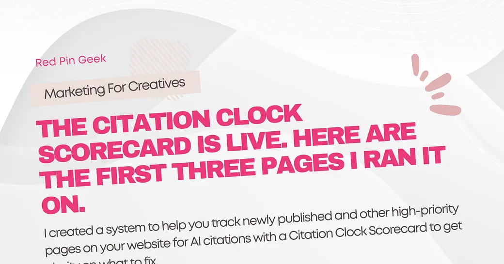 The Citation Clock Scorecard Is Live
