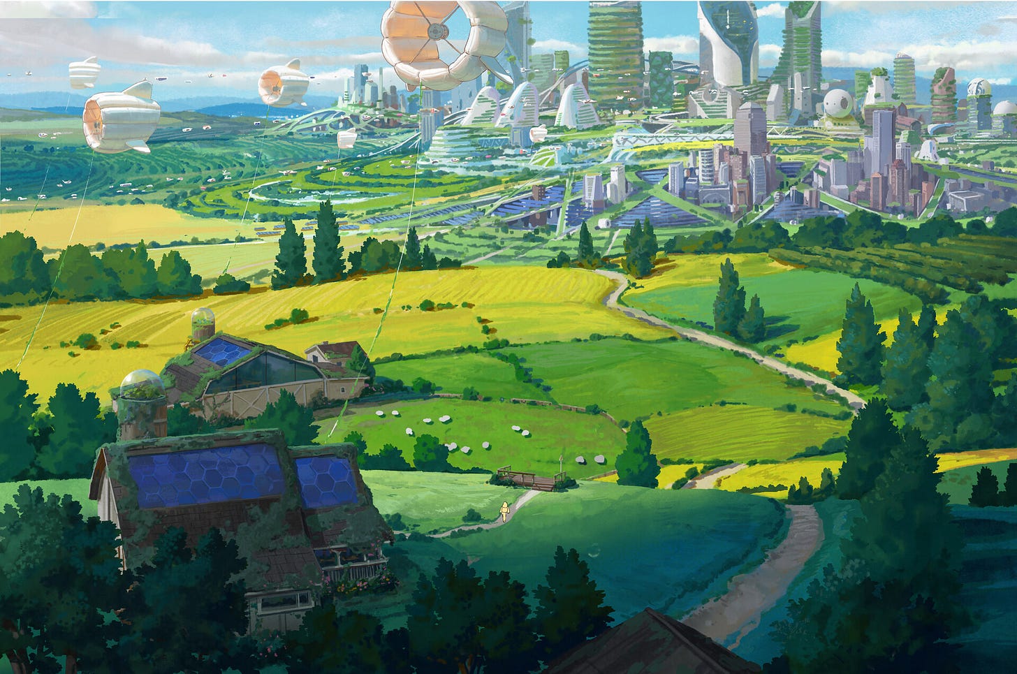the solarpunk aesthetic is a remarkable one