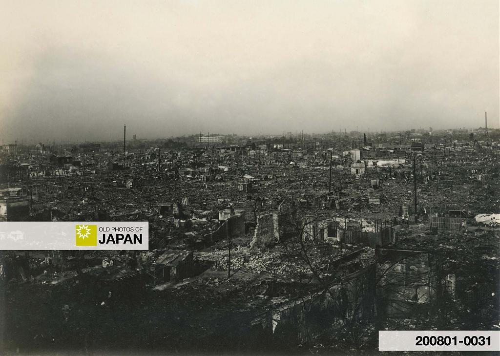 Ruins of Tokyo after the Great Kantō Earthquake of September 1, 1923 Ruins of Tokyo after the Great Kantō Earthquake of September 1, 1923