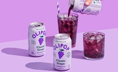 Cans of Classic Grape