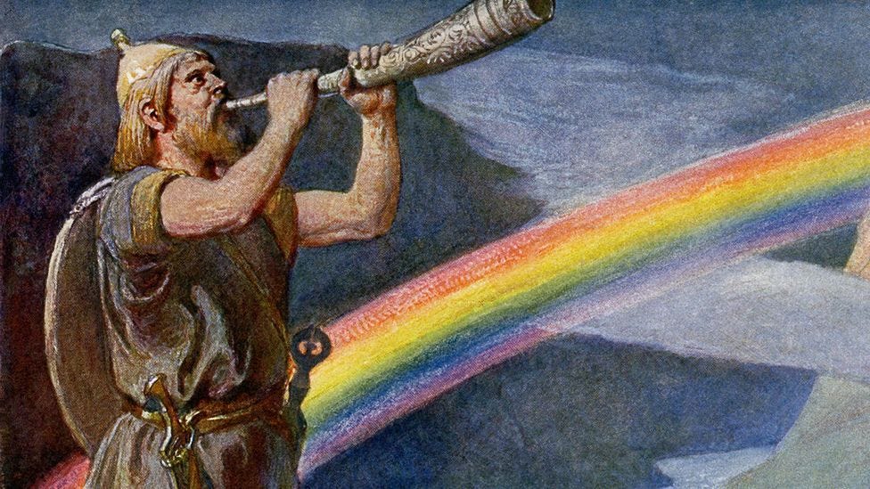 Rainbows as signs of thank you, hope and solidarity - BBC Culture