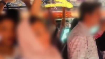 The woman who uploaded the video was arrested on Wednesday, January 21 (Grab from video on social media) The woman who uploaded the video was arrested on Wednesday, January 21 (Grab from video on social media)