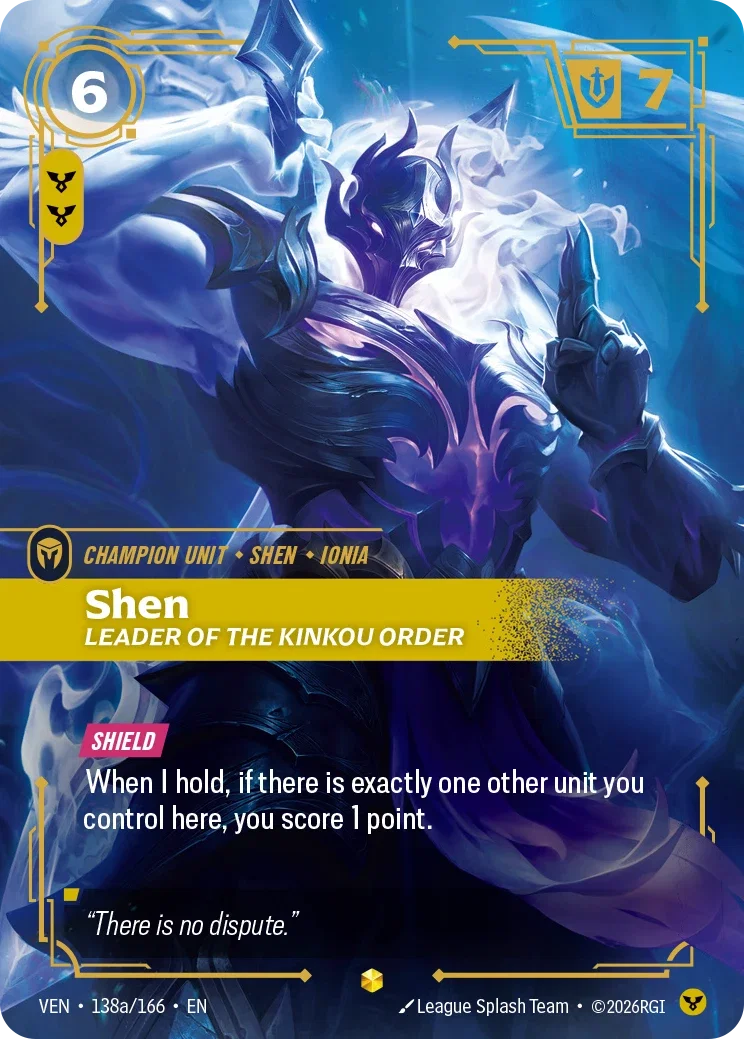 Shen, Leader of the Kinkou Order Shen, Leader of the Kinkou Order