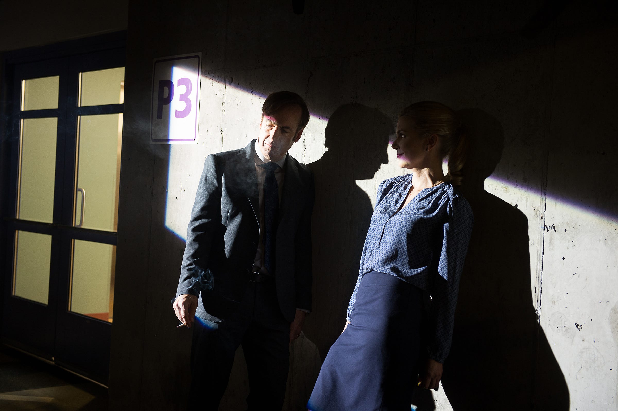 Jimmy and Kim smoking on 'Better Call Saul'