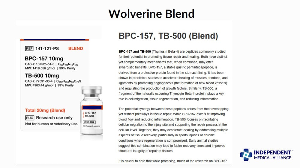 Peptide wolverine blend