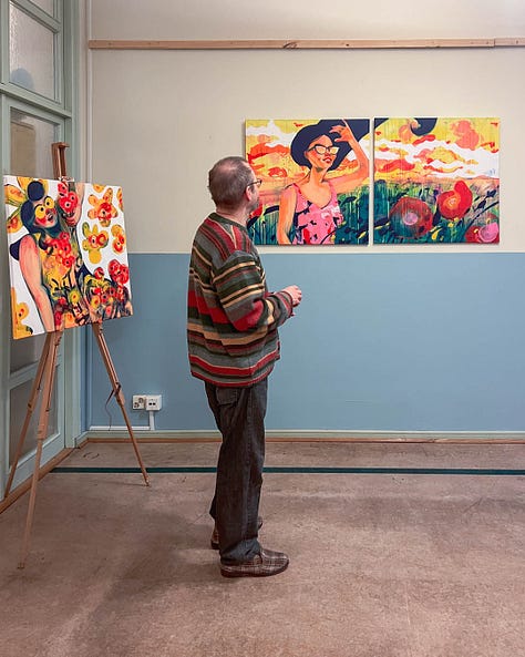 Opening of the art exhibition in the Aulagalleria.