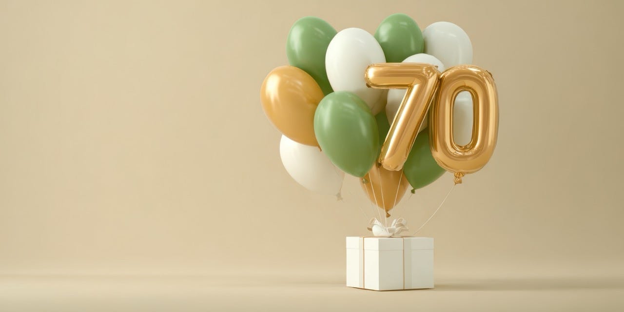 70th Birthday Balloons 70th Birthday Balloons