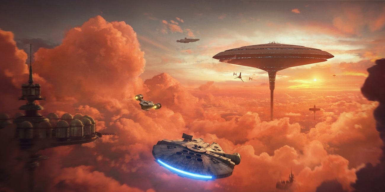 Disney Shares New Stills Of 'The Mandalorian & Grogu' Which Include The Millennium Falcon In Cloud City, A Destroyed Death Star, & More