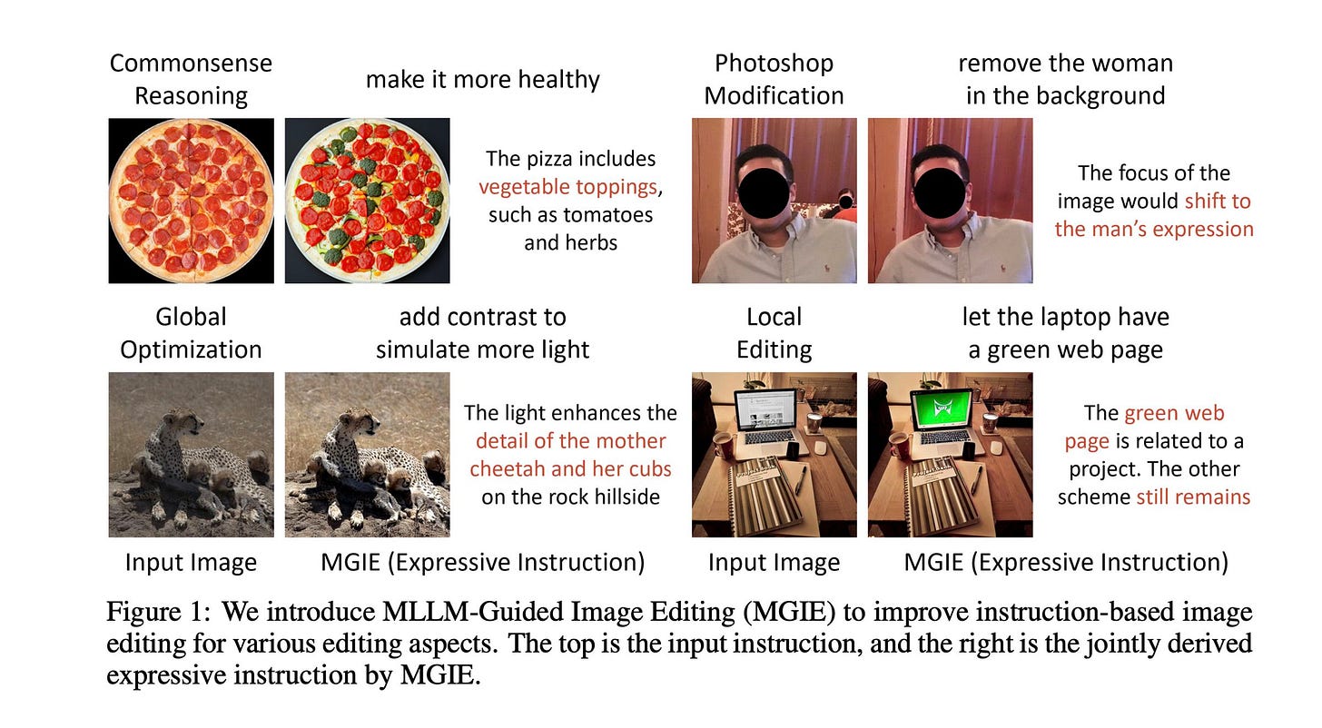 images from the Apple MGIE paper explaining the model