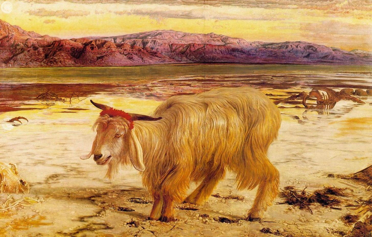 Scapegoat, 1856, 140×86 cm by William Holman Hunt: History, Analysis & Facts | Arthive