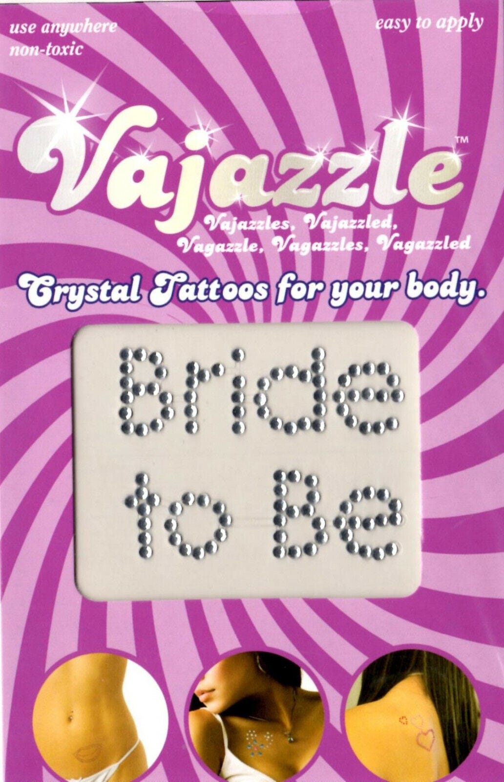 Bridal Acrylic Crystal Tattoo Sets - Up to 3 Day Wear Easy to Apply by  Vajazzle | eBay