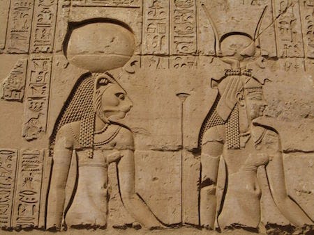 Hathor and Sekhmet 