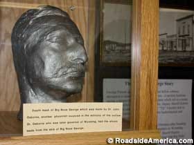 Death mask of Big Nose George.