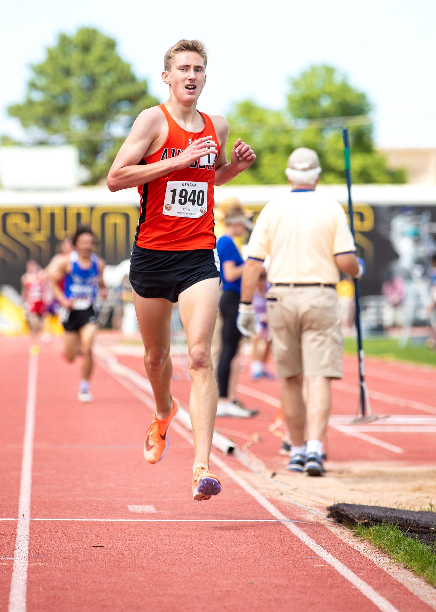 Sawyer Schmidt won two state titles in Class 4A state meet