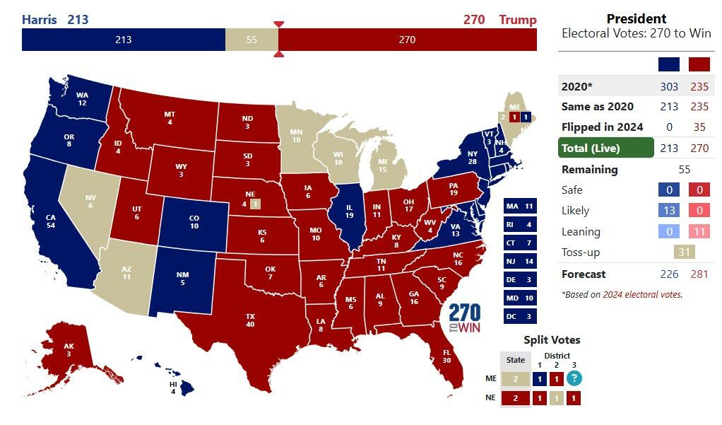 Trump Becomes 47th US President In A Landslide Win: Communism Thwarted, WW3 Averted & The Constitutional Republic Saved (For Now)