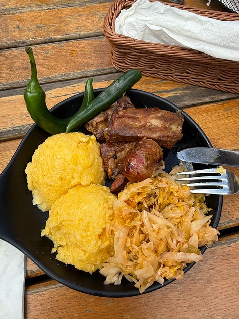 A collection of dished from Romania