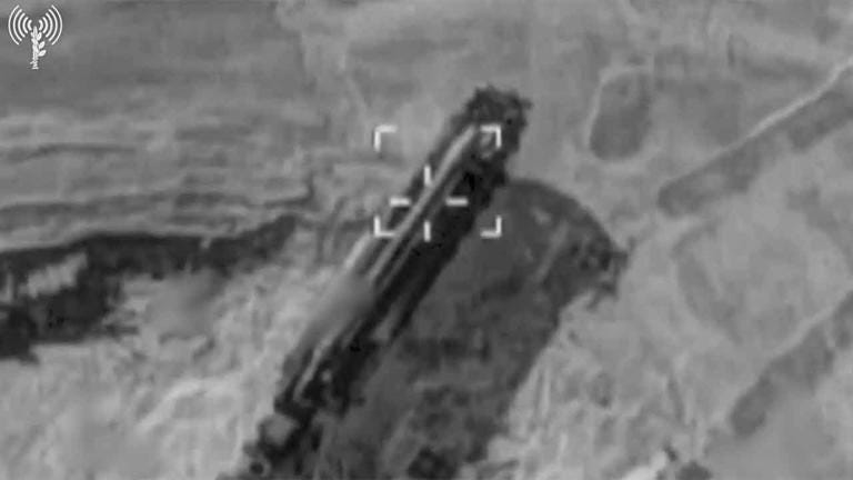 Israel releases video of airstrike on missile launchers in Iran. Telegram @idf_telegram
