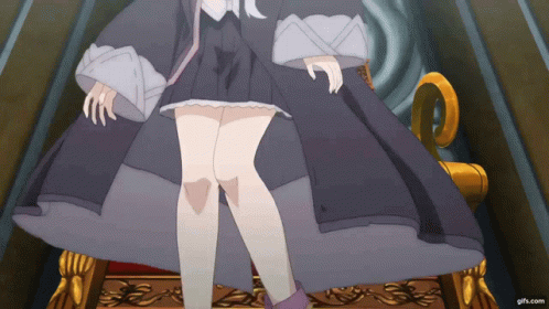 a girl in a gray dress is standing in a room with a gif.com watermark a girl in a gray dress is standing in a room with a gif.com watermark