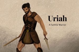 Image of a fierce warrior, Uriah the HIttite