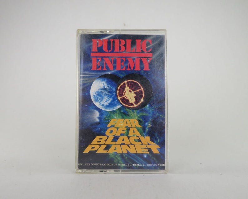 PUBLIC ENEMY Cassette Tape Fear of a Black Planet image 0 PUBLIC ENEMY Cassette Tape Fear of a Black Planet image 0