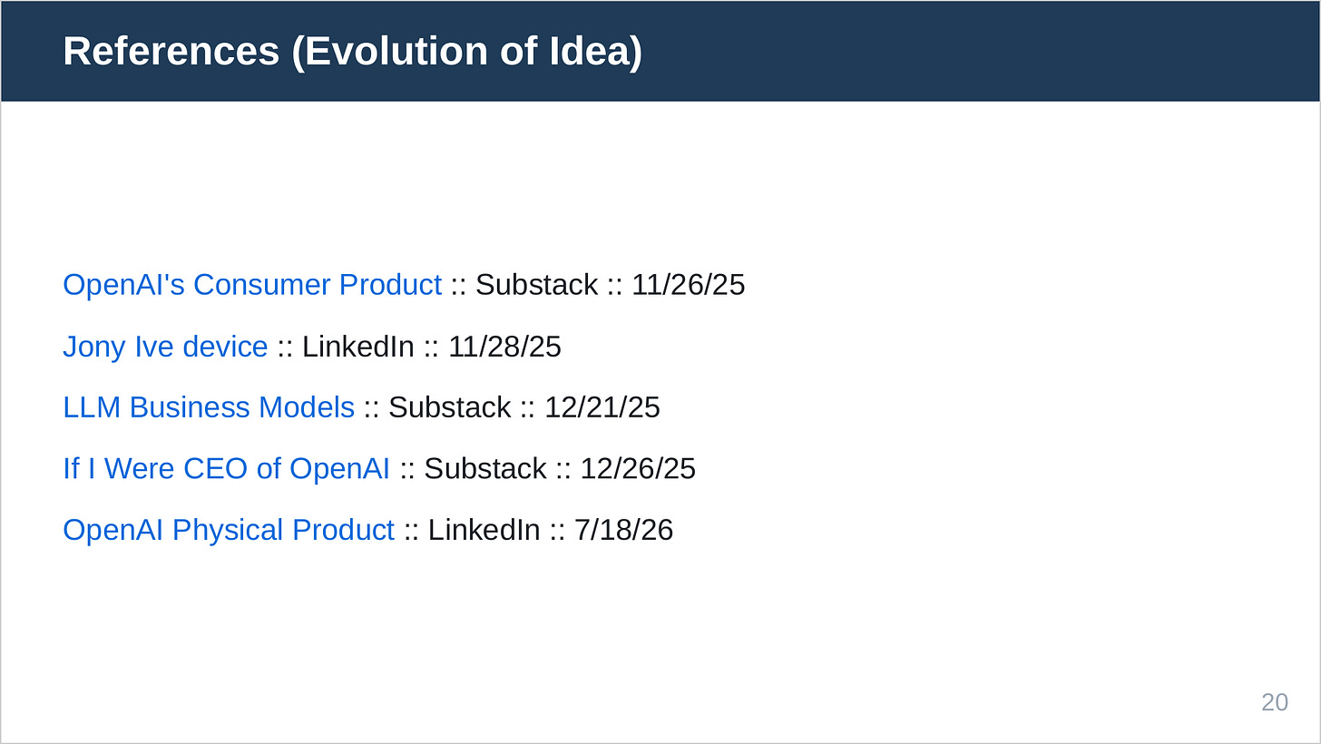 Evolution of idea
