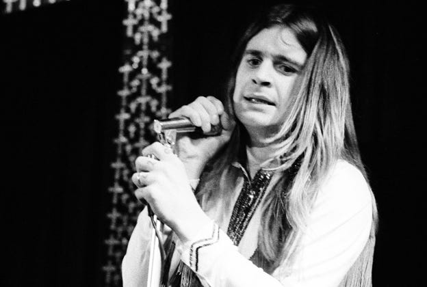 Ozzy Osbourne of Black Sabbath performs in Copenhagen, Denmark.